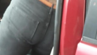 Getting watched at the car wash
