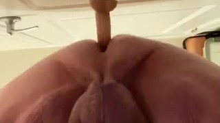 Superchub rides dildo