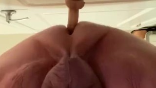 Superchub rides dildo