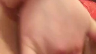 Super horny girl fingers her wet pussy