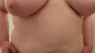 boobs bouncing in the shower