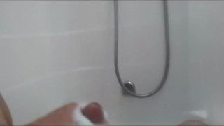 Soapy Jerking Dick In Shower (Slow Cumshot) Video #1
