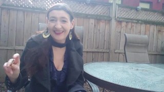 Inhale 23 smoking fetish by Gypsy Dolores/ Spring is in the air