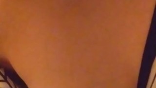 Licking My Own Tits While Watching Movie 
