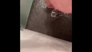 My ass under the shower. 