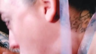 Sloppy balls deep blowjob for CUM IN MOUTH