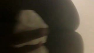 Chubby pretty black pussy pisses on hiddwn webcam in toilet