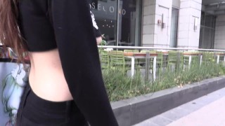 Teaser - Public Nipslip, in the City with my Nipples Out!
