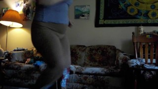 BBW Booty Jiggle Stomach Play Fat Workout