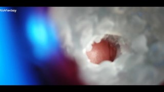 The view from the inside. MEGA Blast in fake pussy!!!RichFantasy