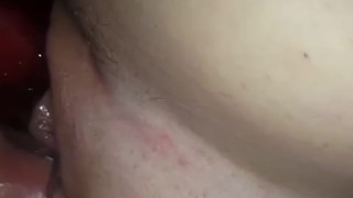 Playing with big red with a good squirt at the end 
