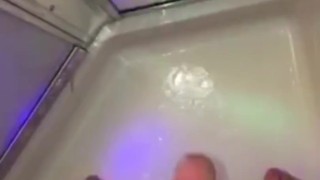 Masterbation in the shower POV jerkin off led to him eating his own CUM