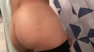Quarantine day 67. Showing my ass in jockstrap and trying the helicopter 