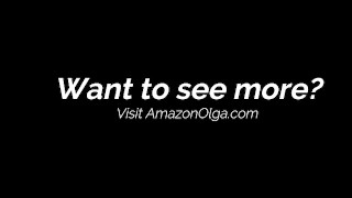 6'7 1/2 Amazon Olga Squeezes Dildo, Crushes Apple