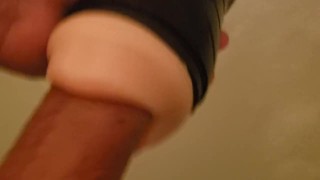 Late Night Bath While You Edge My Cock With Your Mouth 