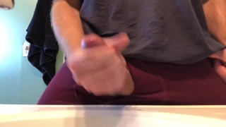 Start to finish ruined cumshot with second orgasm at end