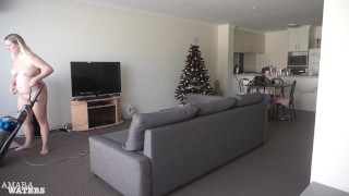 Ho Does Housework - Vacuuming Nude TRAILER