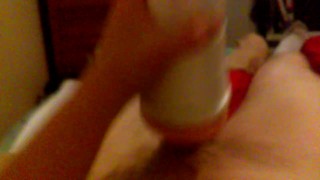 Havent cummed in days (fleshlight creampie)