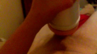 Havent cummed in days (fleshlight creampie)