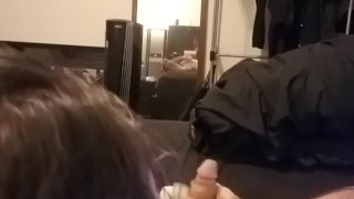 Steven Rise Hitachi Sleeve intense orgasm with cumshot