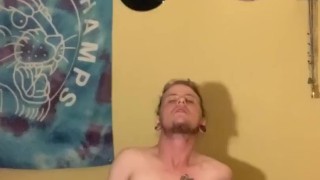 More teasing and edging my hard ftm cock. 