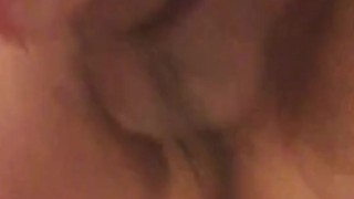 Demonstrating the use of my go to / favourite glass anal toy 