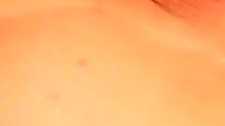 White bitch has fun with a dildo