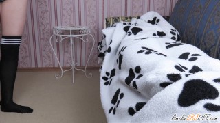 Lustful Babe Woke StepBrother Blowjob - Cum in Mouth