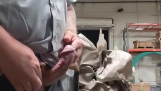 Almost caught jerking off at work