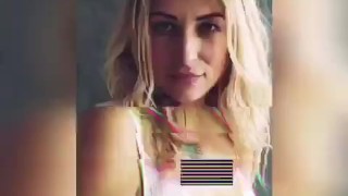 Plus size model dancing 