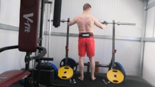 Me doing a Workout lifting Olympic weights