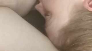 Button Suckles at His Nipple while Cumming on His Fingers