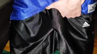I cum on my Adidas basketball shorts