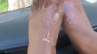 Finish on my feet daddy 