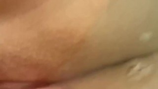 Close up on my tight little pussy in my bath