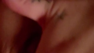 Chubby girl plays with her tight cunt
