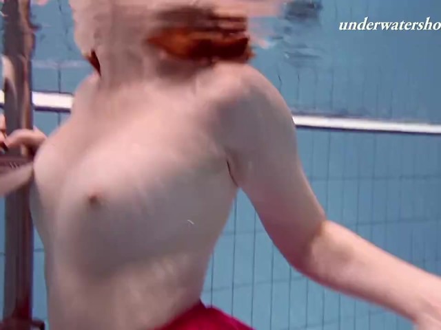 Nude Teen Lenka Swimming Sexy in the Pool 