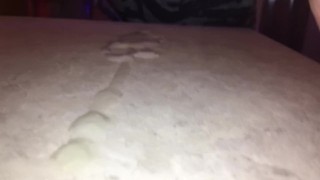 Quickie Masterbation session leads to a huge cum load that I taste 