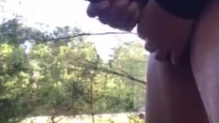 Big Black dick flash roadside