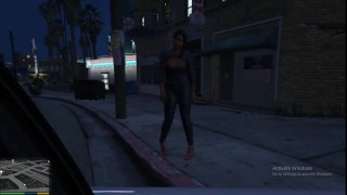 GTA PICKING UP HOOKERS IN THE HOOD