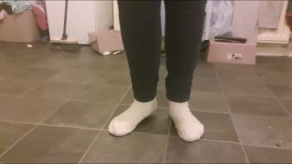 Teasing you with my white socks.