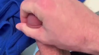 Captain America cosplayer cums for his country