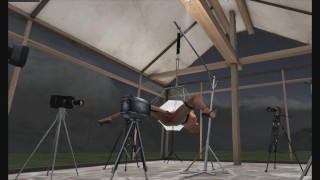 Pantyhose Solo with Fuck Machine 