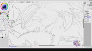 Gojira and Bat Blowjob - Speedpaint (Commission)