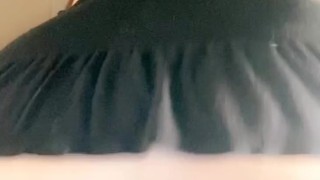Grinding on Fat Dildo