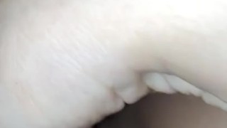 Meant to be working, playing with my shaved pussy instead 