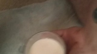 making a milkshake