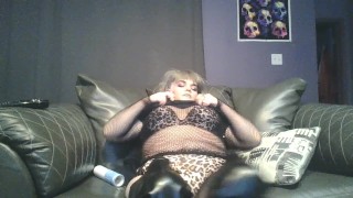 Just looking sexy, listening to metal 