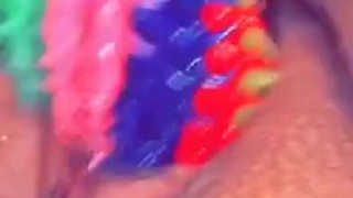 Playing with my toy 