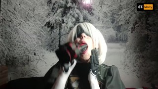 NieR Automata: intensive blowjob